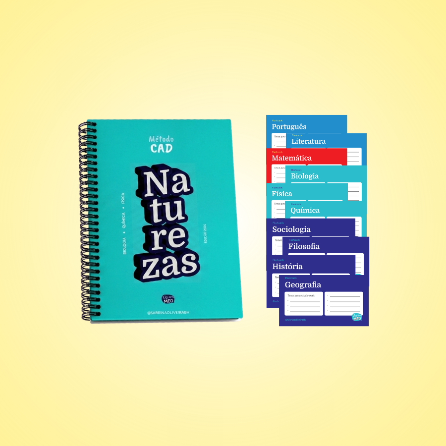 Pacote VemMED com apostila, CAD Naturezas e FlashCards
