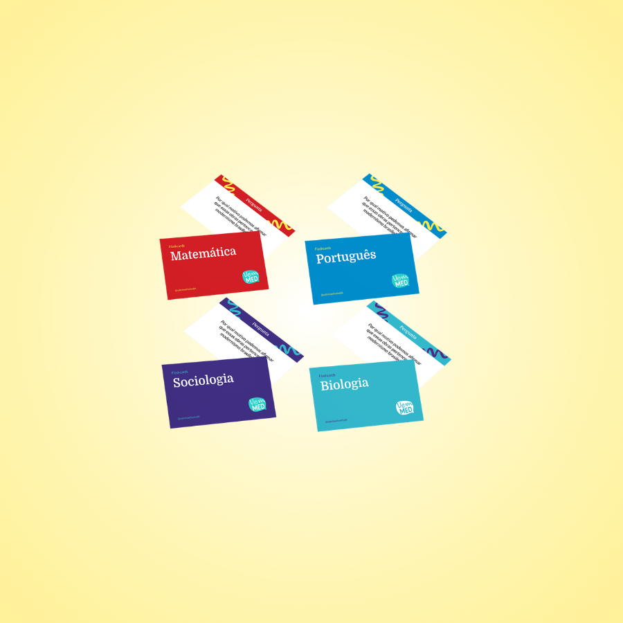 FlashCards VemMED de diferentes matérias